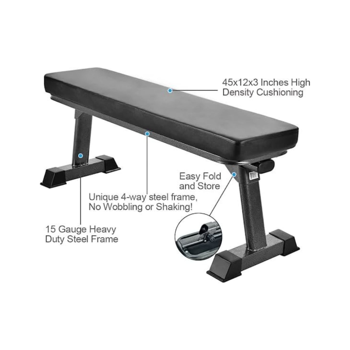 EzPro USA Incline Weight Bench – 450 kg Load Capacity