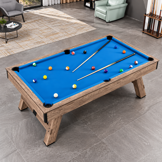 Billiard Table 3-in-1 8 FT MDF – Blue Cloth