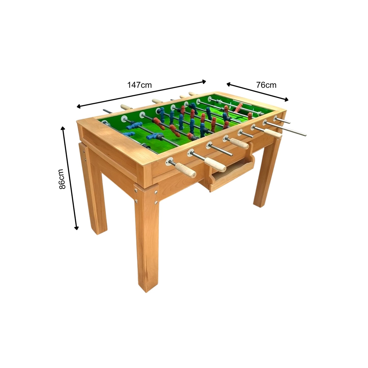 Zayn Soccer Table Baby Foot – Green Playing Surface