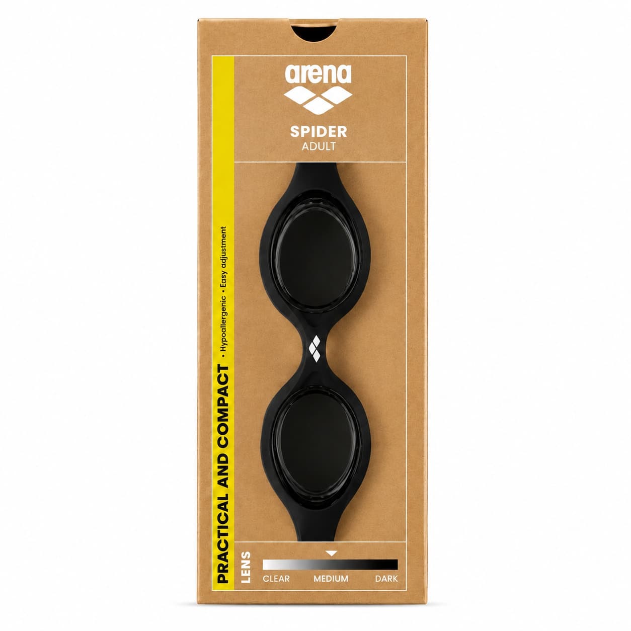 Arena Training Goggles Spider Medium Black