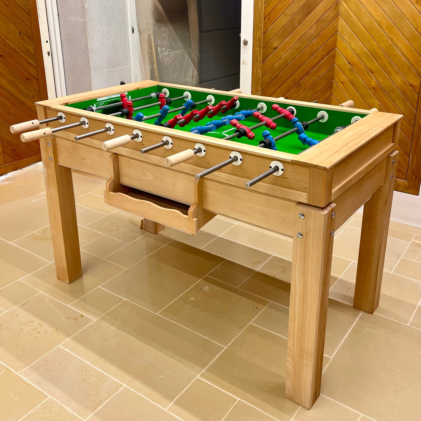 Zayn Soccer Table Baby Foot – Green Playing Surface
