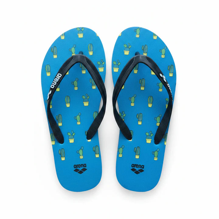 Arena Cactus Flip Flops – Blue