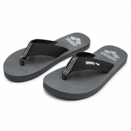 Arena Flip Flops – Grey & Black