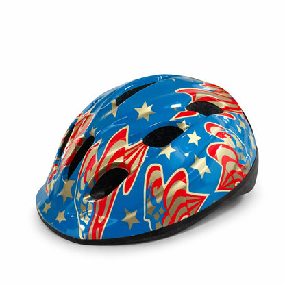 Junior Bike Helmet – Blue & Red Racing