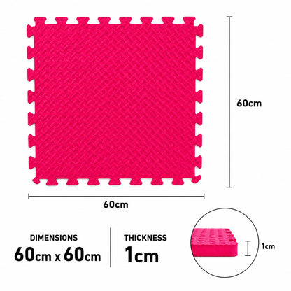 Colorful Puzzle Mats – 60 x 60 x 1cm (6 Pcs)