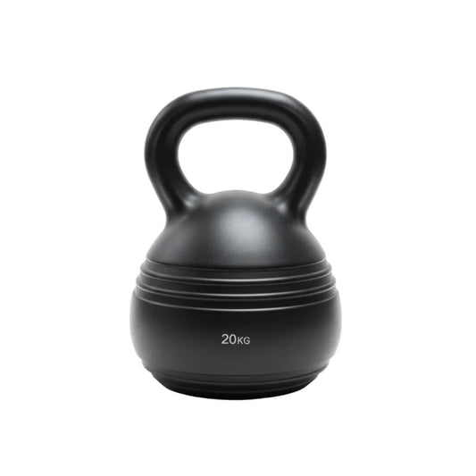 Body Sculpture Vinyl Kettlebell 20KG – Black