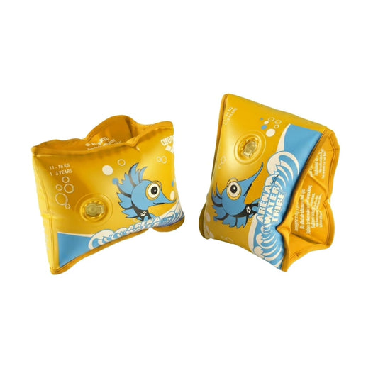 Arena Kids Soft Armbands World – Yellow (1–3 Years)