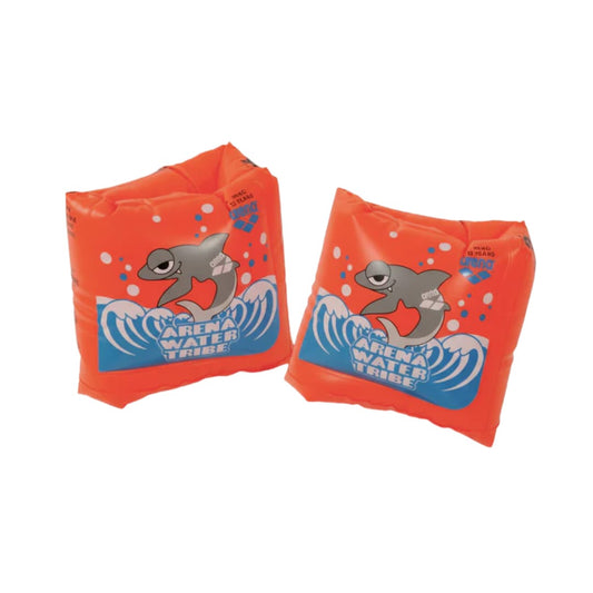 Arena Kids Soft Armbands – Orange (3–12 Years)
