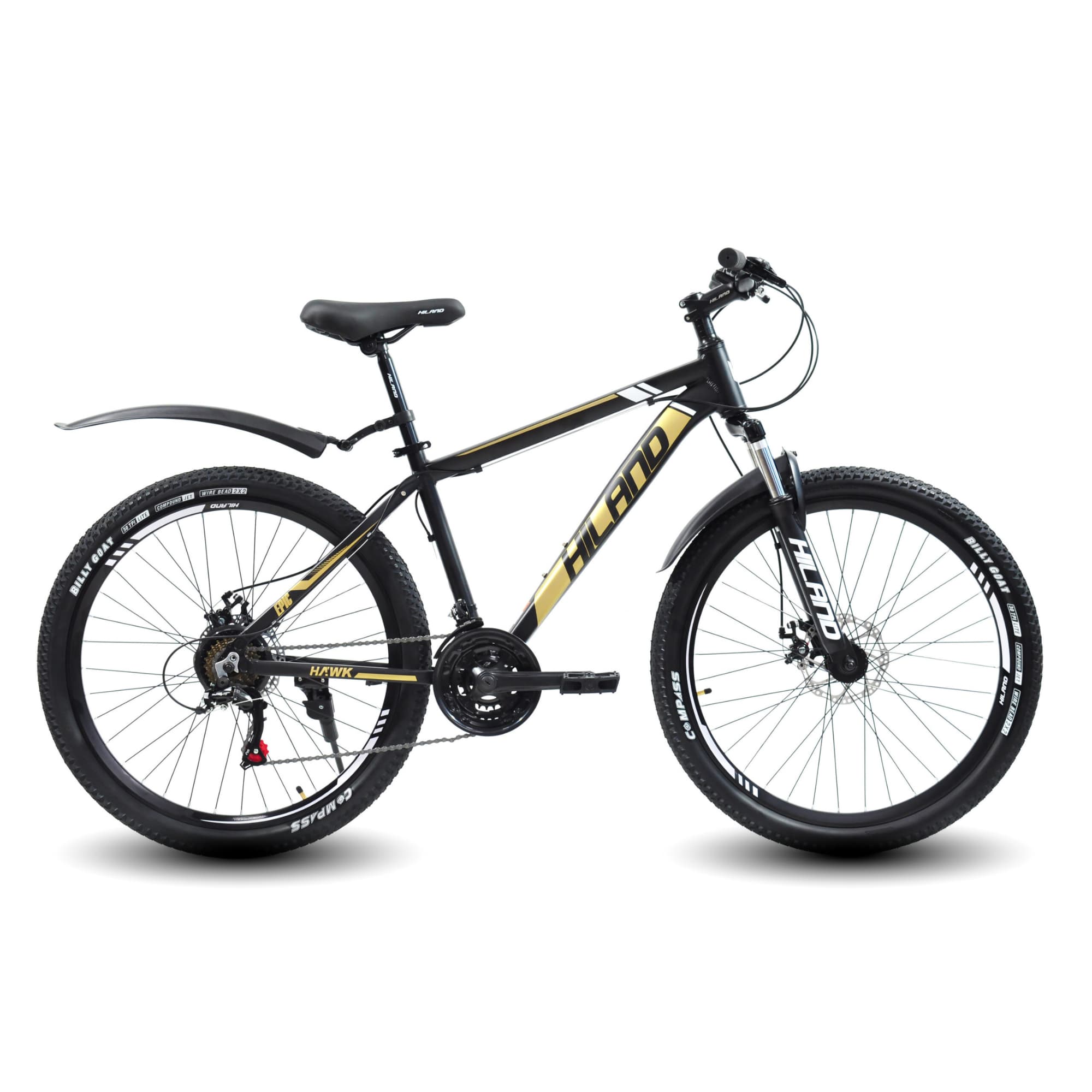 Hiland Epic Hawk 27.5” Mountain Bike – Black – SportEssentials