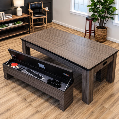 Atomic Northport 3-in-1 Game Table with Storage Benches