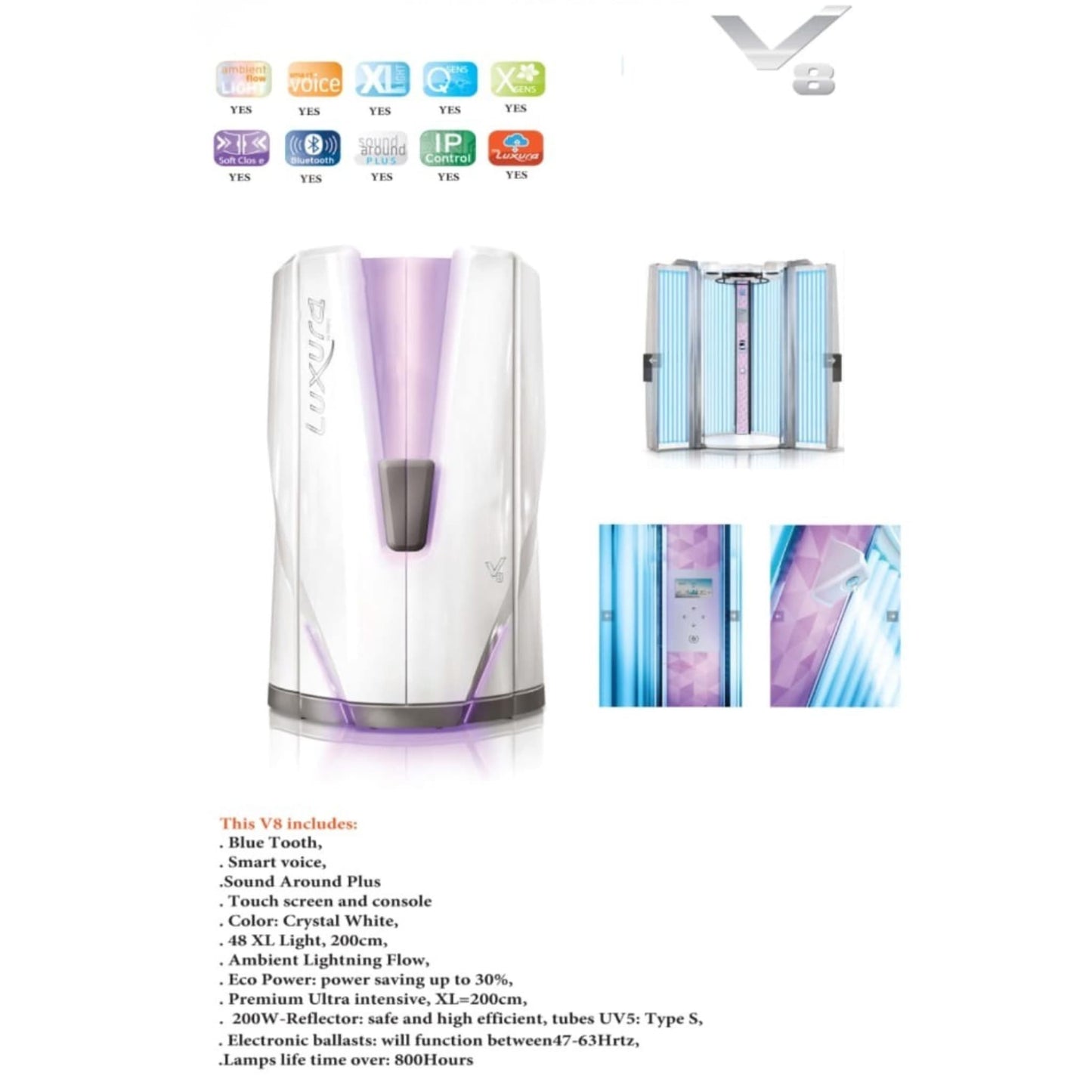 Luxura Solarium V8