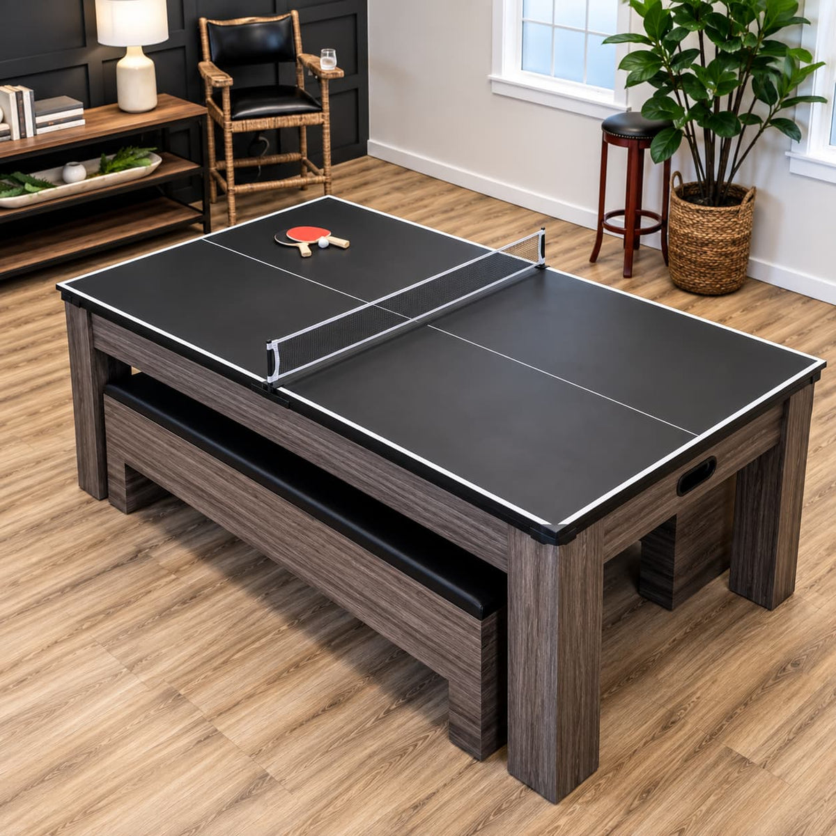 Atomic Northport 3-in-1 Game Table with Storage Benches