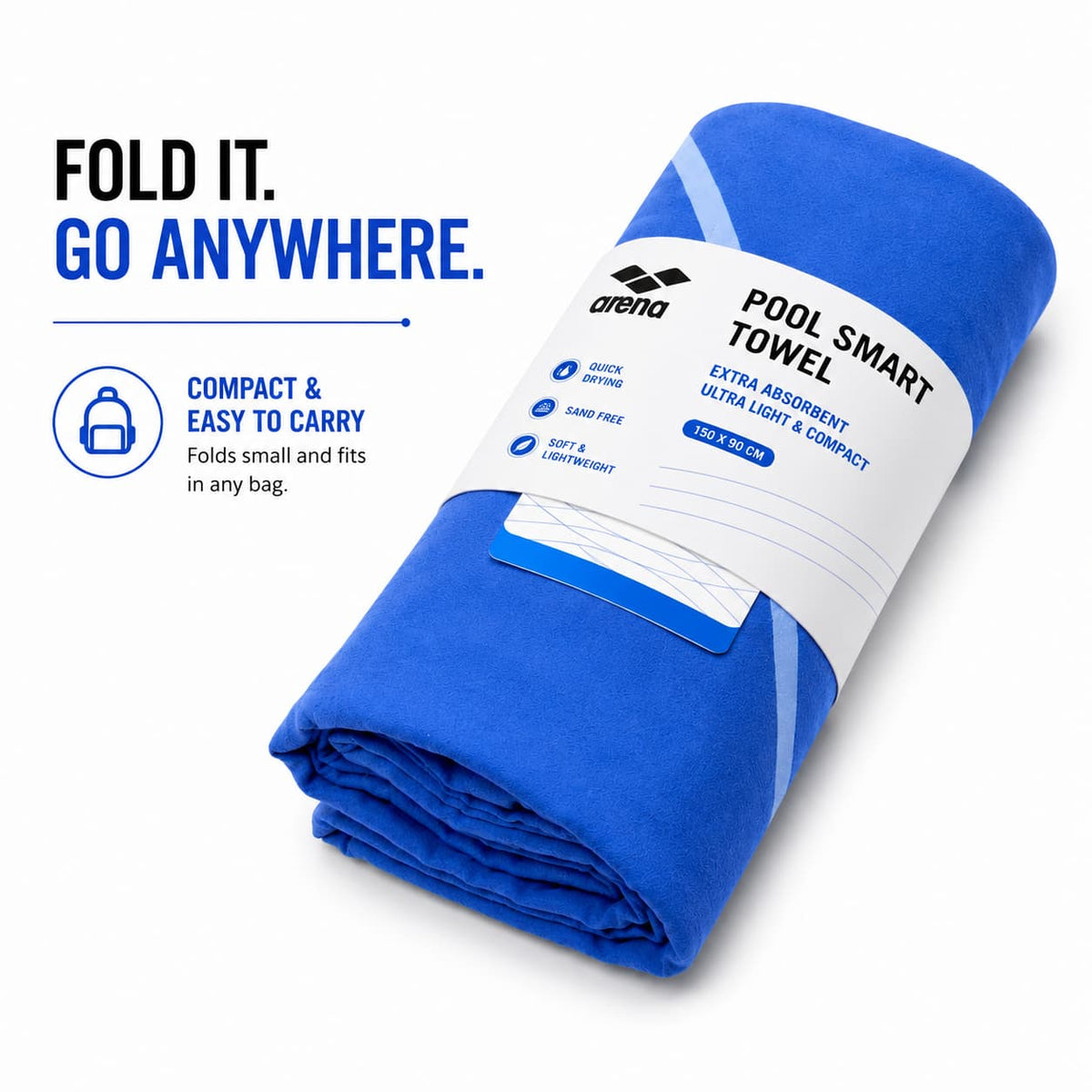 Arena Microfiber Towel – Royal Blue