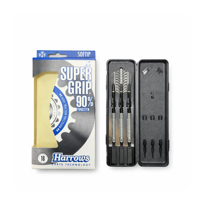 Harrows Supergrip 90% Tungsten Soft Tip Darts