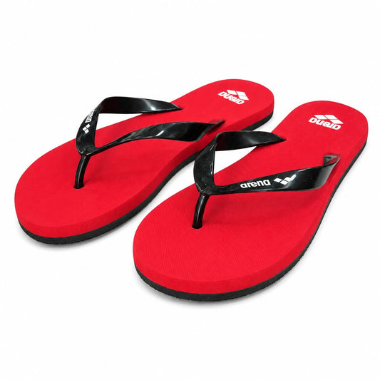 Arena Flip Flops – Red & Black
