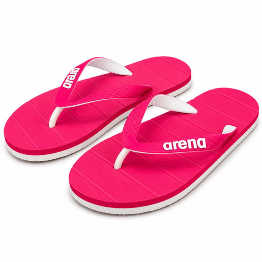 Arena JR Flip Flops – Pink & White