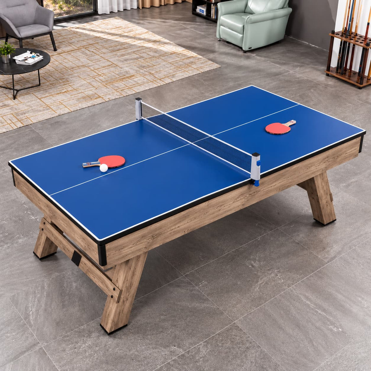 Billiard Table 3-in-1 8 FT MDF – Green Cloth