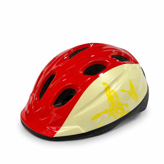 Junior Bike Helmet – Red & White Butterfly