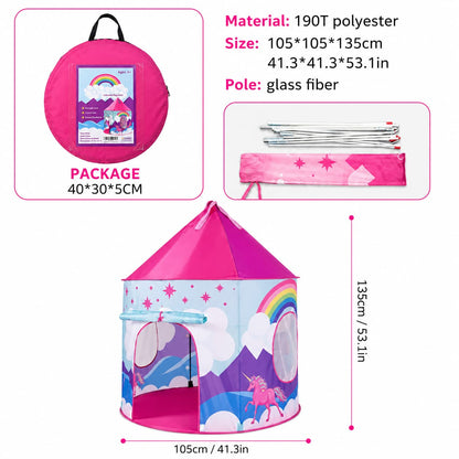 Unicorn Play Tent Kids Indoor Play Tent