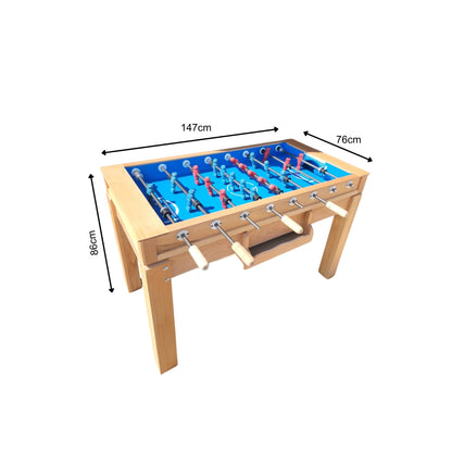 Zayn Soccer Table Baby Foot  – Blue Playing Surface