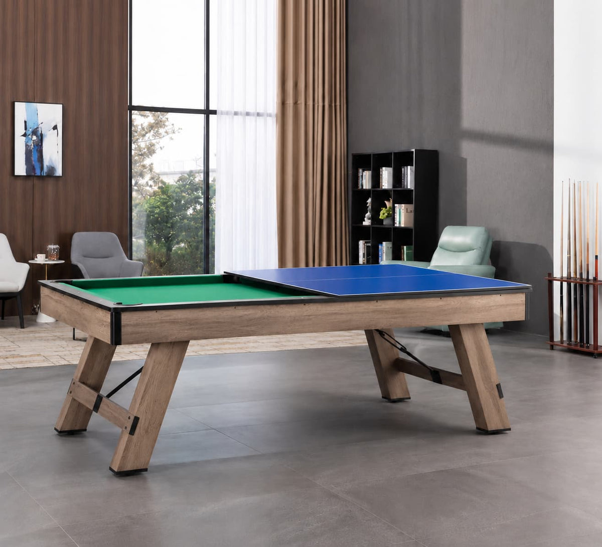 Billiard Table 3-in-1 8 FT MDF – Green Cloth