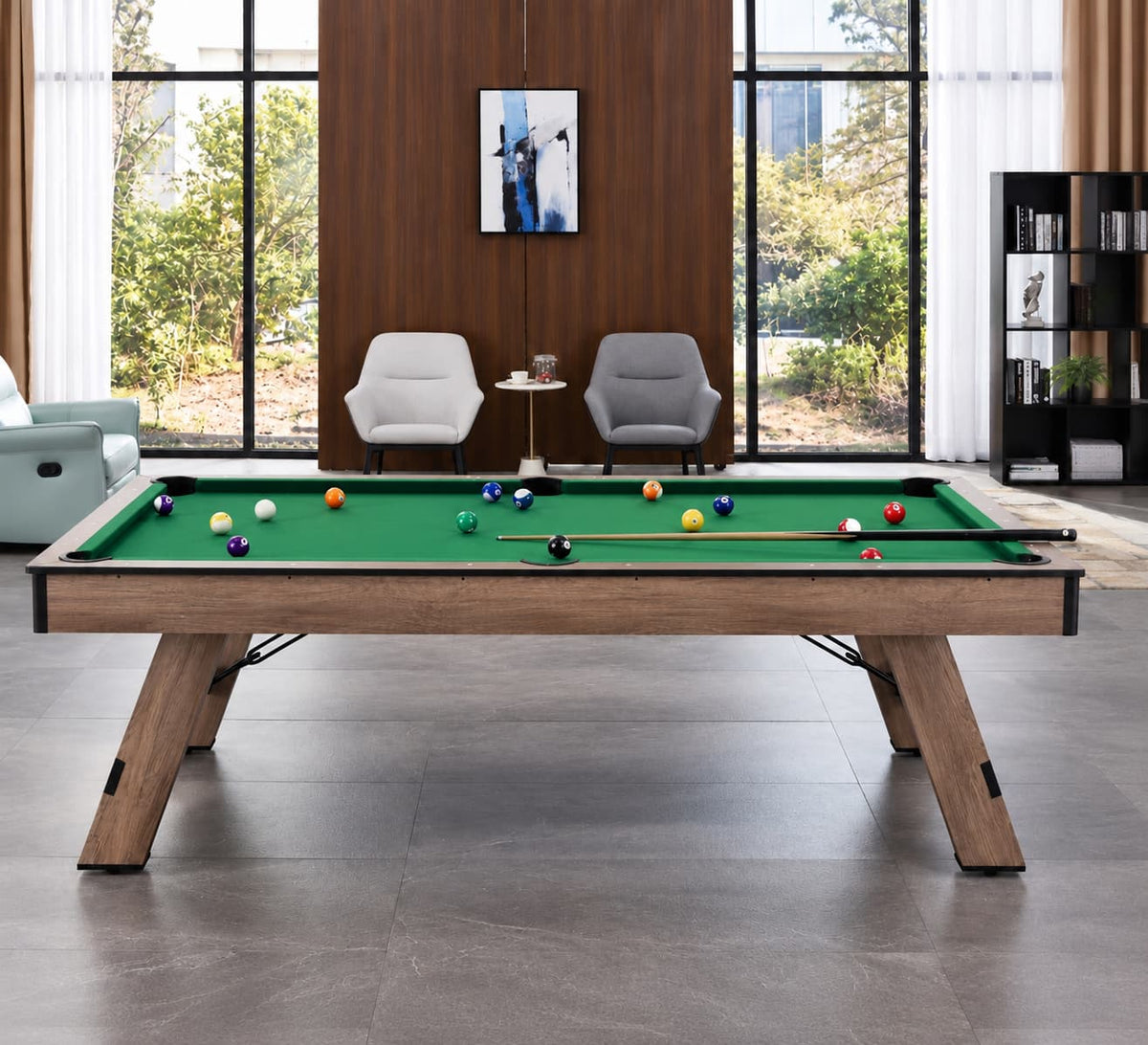 Billiard Table 3-in-1 8 FT MDF – Green Cloth
