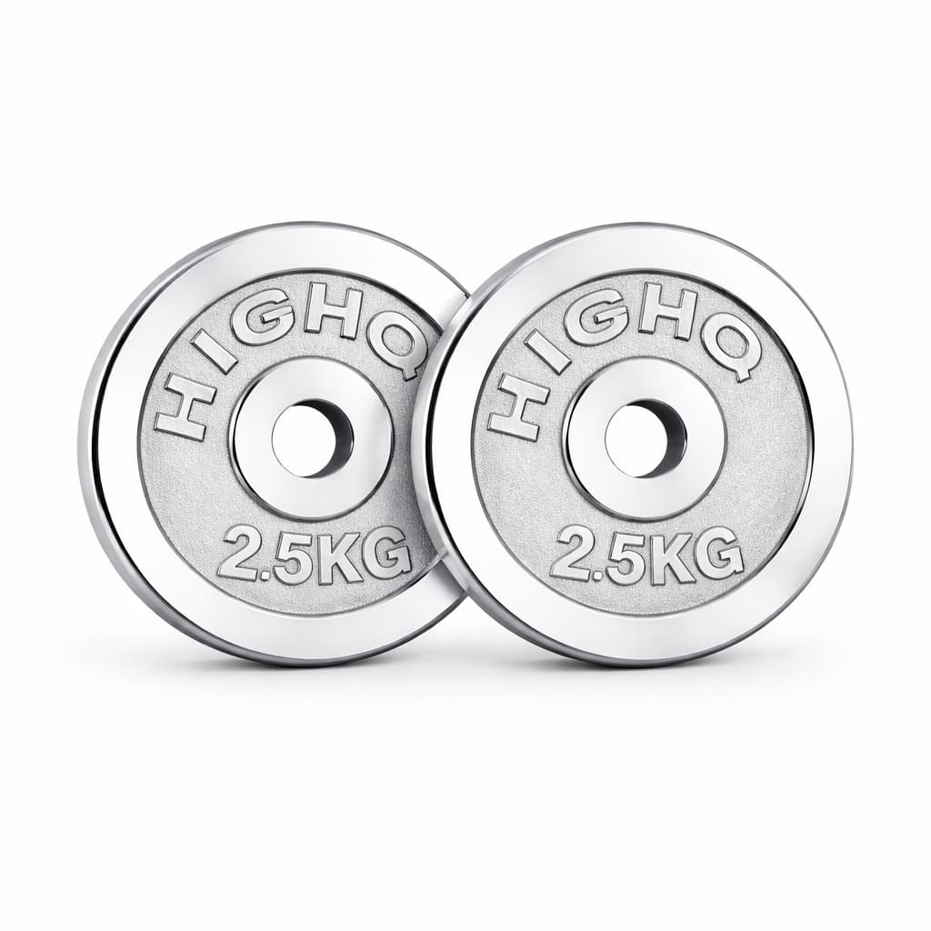 Chrome Weight Plates – Pair (25mm Bar)