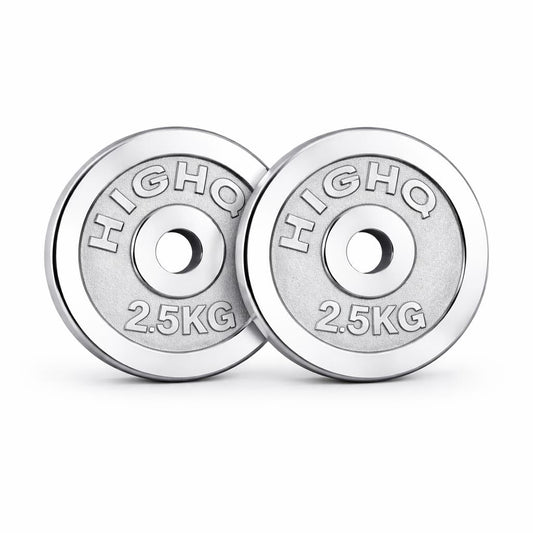Chrome Weight Plates – Pair (25mm Bar)