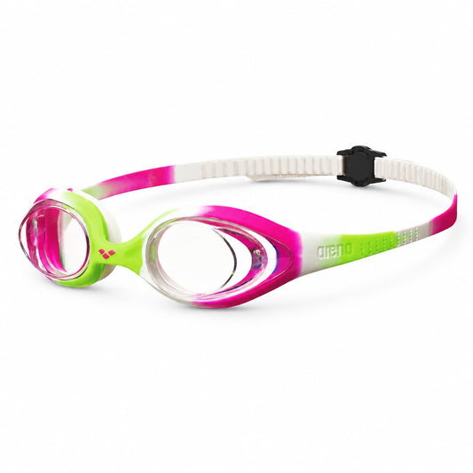 Arena Training Goggles Spider Junior Clear Lime Fuchsia
