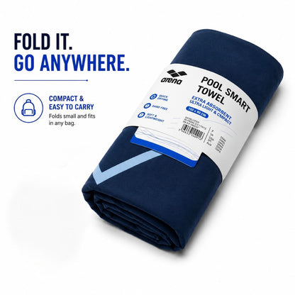 Arena Microfiber Towel – Navy Blue