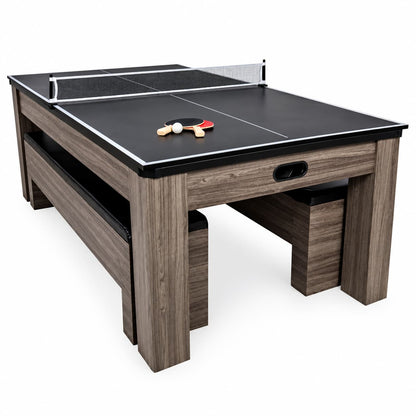 Atomic Northport 3-in-1 Game Table with Storage Benches