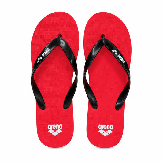 Arena Flip Flops – Red & Black