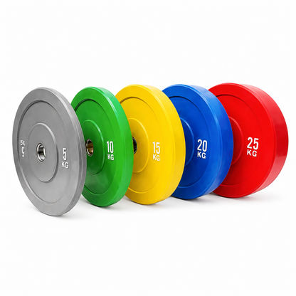 Professional Olympic Colored Bumper Plate Set 150KG