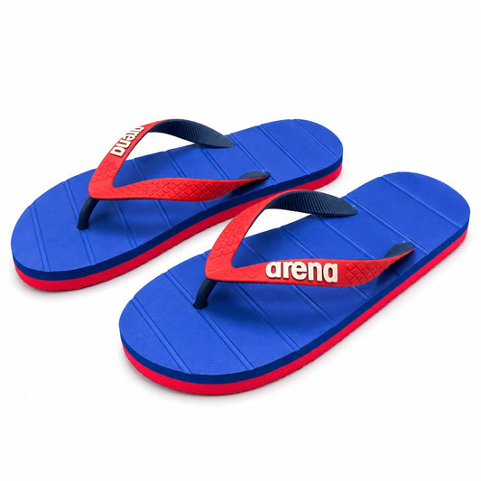 Arena JR Flip Flops – Royal Blue & Red
