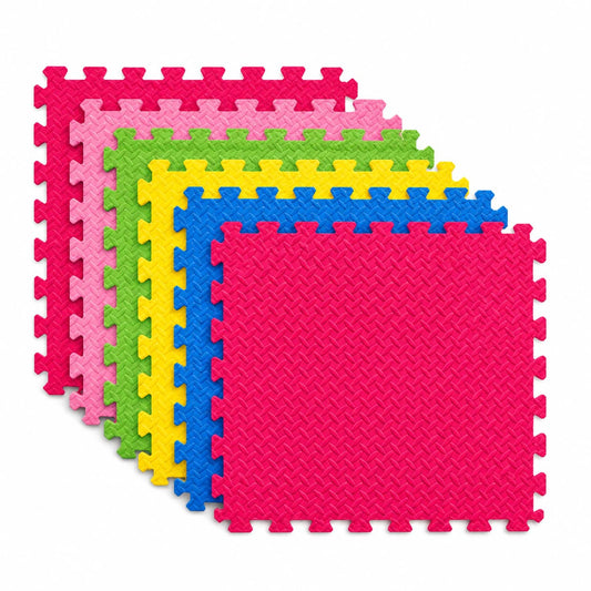 Colorful Puzzle Mats – 60 x 60 x 1cm (6 Pcs)