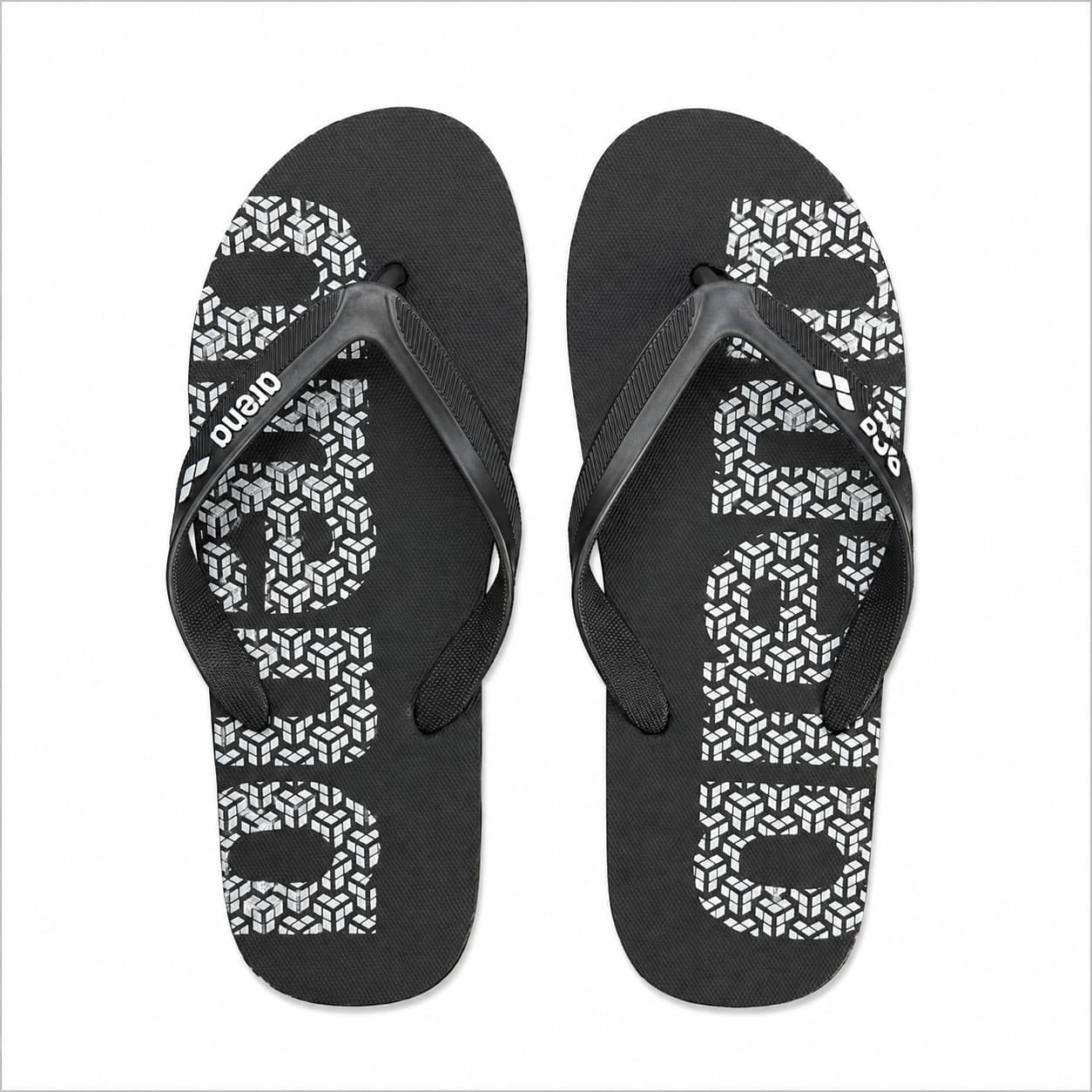 Arena Flip Flops – Black & White