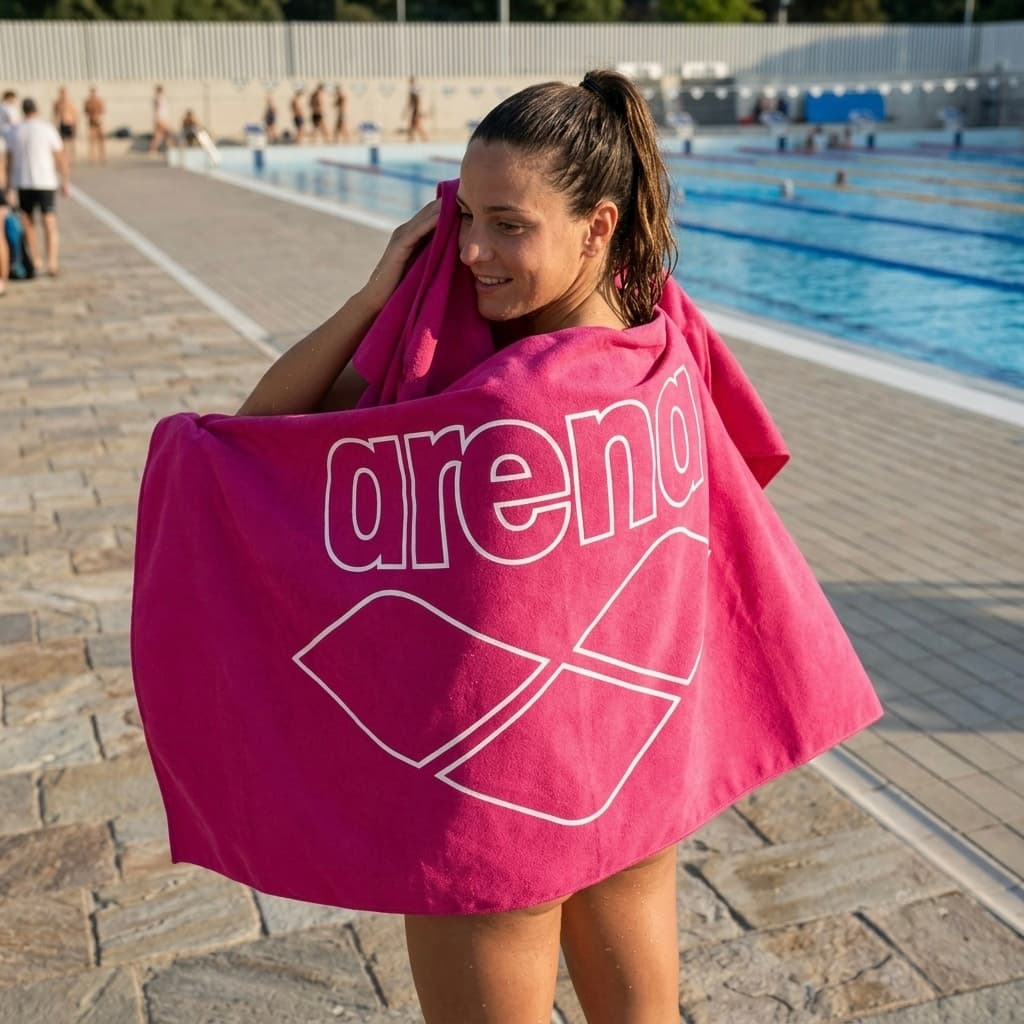 Arena Microfiber Towel – Pink