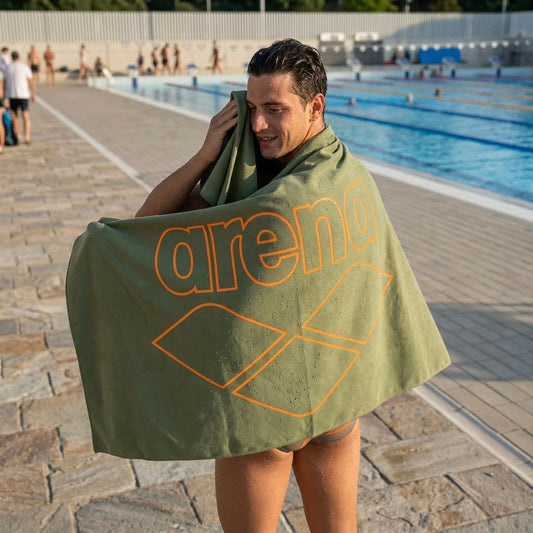 Arena Microfiber Towel – Olive Green