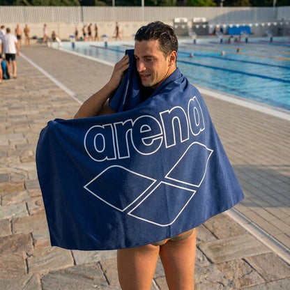 Arena Microfiber Towel – Navy Blue