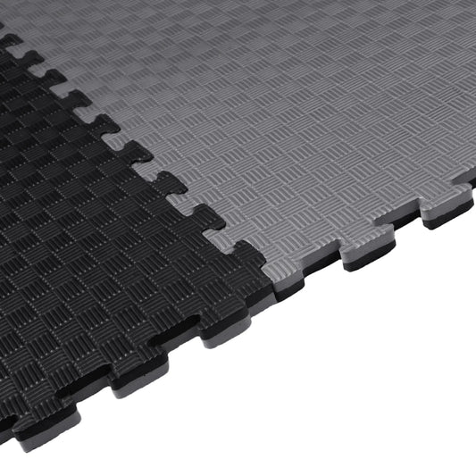 Black & Gray Gym Flooring – 1 × 1 m