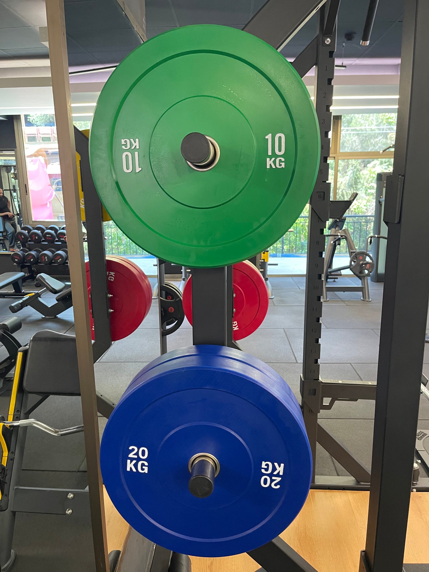 Professional Olympic Colored Bumper Plate Set 150KG