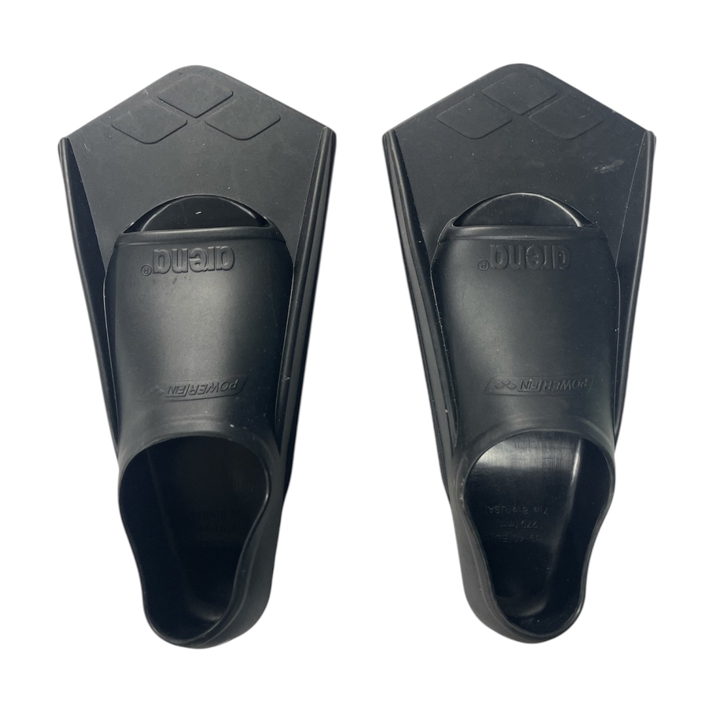 Arena Powerfin Training Fins – Black