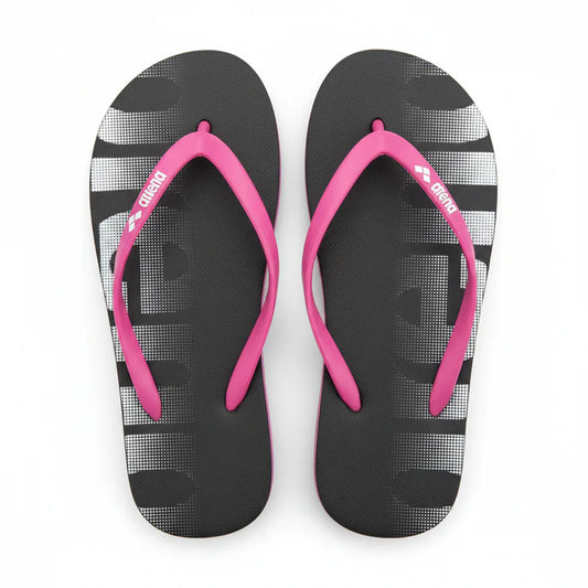 Arena Flip Flops – Black & Pink