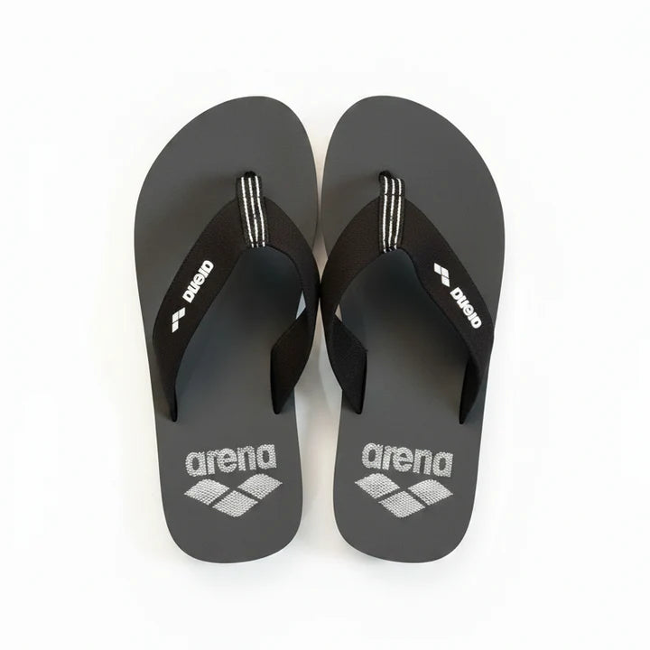 Arena Flip Flops – Grey & Black