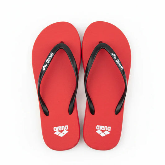 Arena Flip Flops – Red & Black