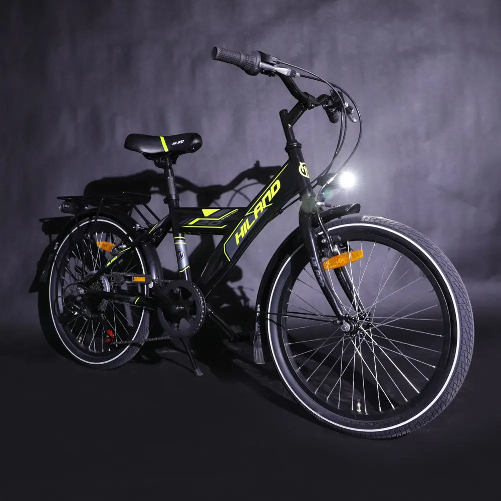 Hiland Sentry+ 20” Kids Mountain Bike – Black